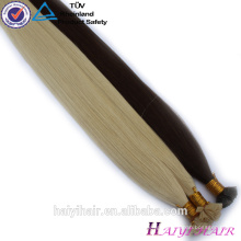 Double Drawn Guangzhou 100% Flat Keratin Remy Hair Extension
